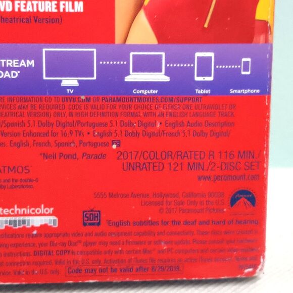 Baywatch (Blu-ray + DVD, 2017, Slipcover, EXPIRED Digital Code Included) Sleeve - Picture 5 of 11